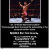 Rob Conway authentic signed WWE wrestling 8x10 photo W/Cert Autographed 01 Certificate of Authenticity from The Autograph Bank