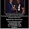 Rob Conway authentic signed WWE wrestling 8x10 photo W/Cert Autographed 06 Certificate of Authenticity from The Autograph Bank