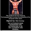 Rob Conway authentic signed WWE wrestling 8x10 photo W/Cert Autographed 09 Certificate of Authenticity from The Autograph Bank