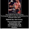 Rob Conway authentic signed WWE wrestling 8x10 photo W/Cert Autographed 11 Certificate of Authenticity from The Autograph Bank