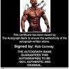 Rob Conway authentic signed WWE wrestling 8x10 photo W/Cert Autographed 12 Certificate of Authenticity from The Autograph Bank
