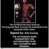 Rob Conway authentic signed WWE wrestling 8x10 photo W/Cert Autographed 13 Certificate of Authenticity from The Autograph Bank