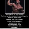 Rob Conway authentic signed WWE wrestling 8x10 photo W/Cert Autographed 18 Certificate of Authenticity from The Autograph Bank