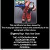 Rob Van-Dam authentic signed WWE wrestling 8x10 photo W/Cert Autographed 01 Certificate of Authenticity from The Autograph Bank