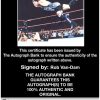 Rob Van-Dam authentic signed WWE wrestling 8x10 photo W/Cert Autographed 05 Certificate of Authenticity from The Autograph Bank