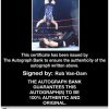 Rob Van-Dam authentic signed WWE wrestling 8x10 photo W/Cert Autographed 17 Certificate of Authenticity from The Autograph Bank