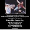 Rob Van-Dam authentic signed WWE wrestling 8x10 photo W/Cert Autographed 30 Certificate of Authenticity from The Autograph Bank