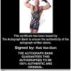 Rob Van-Dam authentic signed WWE wrestling 8x10 photo W/Cert Autographed 31 Certificate of Authenticity from The Autograph Bank