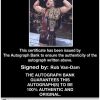 Rob Van-Dam authentic signed WWE wrestling 8x10 photo W/Cert Autographed 35 Certificate of Authenticity from The Autograph Bank