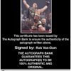 Rob Van-Dam authentic signed WWE wrestling 8x10 photo W/Cert Autographed 36 Certificate of Authenticity from The Autograph Bank