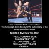 Rob Van-Dam authentic signed WWE wrestling 8x10 photo W/Cert Autographed 42 Certificate of Authenticity from The Autograph Bank