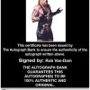 Rob Van-Dam authentic signed WWE wrestling 8x10 photo W/Cert Autographed 48 Certificate of Authenticity from The Autograph Bank