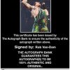 Rob Van-Dam authentic signed WWE wrestling 8x10 photo W/Cert Autographed 49 Certificate of Authenticity from The Autograph Bank
