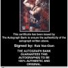 Rob Van-Dam authentic signed WWE wrestling 8x10 photo W/Cert Autographed 56 Certificate of Authenticity from The Autograph Bank