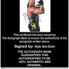 Rob Van-Dam authentic signed WWE wrestling 8x10 photo W/Cert Autographed 59 Certificate of Authenticity from The Autograph Bank