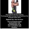 Rob Van-Dam authentic signed WWE wrestling 8x10 photo W/Cert Autographed 69 Certificate of Authenticity from The Autograph Bank