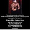 Rodney Mack authentic signed WWE wrestling 8x10 photo W/Cert Autographed 03 Certificate of Authenticity from The Autograph Bank