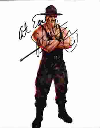 Sgt Slaughter authentic signed WWE wrestling 8x10 photo W/Cert Autographed 09 signed 8x10 photo