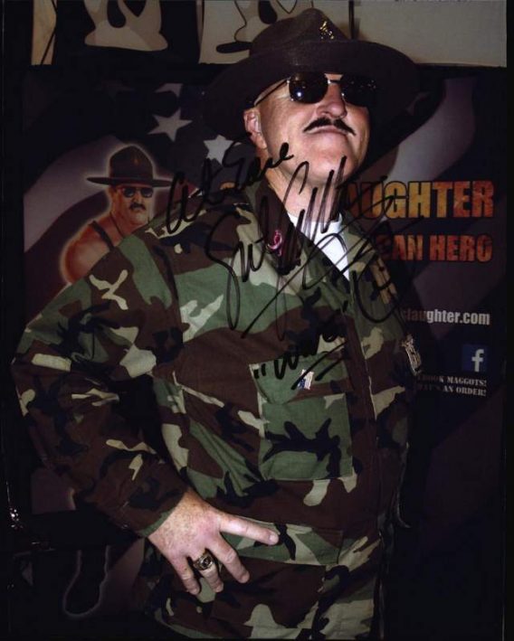 Sgt Slaughter authentic signed WWE wrestling 8x10 photo W/Cert Autographed 20 signed 8x10 photo