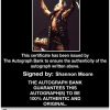 Shannon Moore authentic signed WWE wrestling 8x10 photo W/Cert Autographed 03 Certificate of Authenticity from The Autograph Bank