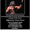 Shawn Daivari authentic signed WWE wrestling 8x10 photo W/Cert Autographed 08 Certificate of Authenticity from The Autograph Bank