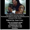 Super Crazy authentic signed WWE wrestling 8x10 photo W/Cert Autographed 08 Certificate of Authenticity from The Autograph Bank