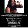 Super Crazy authentic signed WWE wrestling 8x10 photo W/Cert Autographed 16 Certificate of Authenticity from The Autograph Bank