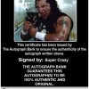 Super Crazy authentic signed WWE wrestling 8x10 photo W/Cert Autographed 18 Certificate of Authenticity from The Autograph Bank