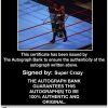 Super Crazy authentic signed WWE wrestling 8x10 photo W/Cert Autographed 19 Certificate of Authenticity from The Autograph Bank