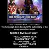 Super Crazy authentic signed WWE wrestling 8x10 photo W/Cert Autographed 20 Certificate of Authenticity from The Autograph Bank