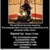 Super Crazy authentic signed WWE wrestling 8x10 photo W/Cert Autographed 21 Certificate of Authenticity from The Autograph Bank
