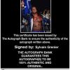 Sylvain Grenier authentic signed WWE wrestling 8x10 photo W/Cert Autographed 08 Certificate of Authenticity from The Autograph Bank
