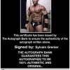 Sylvain Grenier authentic signed WWE wrestling 8x10 photo W/Cert Autographed 32 Certificate of Authenticity from The Autograph Bank