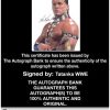 Tatanka authentic signed WWE wrestling 8x10 photo W/Cert Autographed 01 Certificate of Authenticity from The Autograph Bank