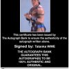 Tatanka authentic signed WWE wrestling 8x10 photo W/Cert Autographed 02 Certificate of Authenticity from The Autograph Bank