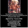 Tatanka authentic signed WWE wrestling 8x10 photo W/Cert Autographed 03 Certificate of Authenticity from The Autograph Bank