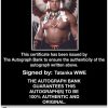 Tatanka authentic signed WWE wrestling 8x10 photo W/Cert Autographed 04 Certificate of Authenticity from The Autograph Bank