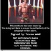 Tatanka authentic signed WWE wrestling 8x10 photo W/Cert Autographed 13 Certificate of Authenticity from The Autograph Bank