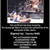 Tatanka authentic signed WWE wrestling 8x10 photo W/Cert Autographed 18 Certificate of Authenticity from The Autograph Bank