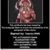 Tatanka authentic signed WWE wrestling 8x10 photo W/Cert Autographed 19 Certificate of Authenticity from The Autograph Bank