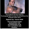Tatanka authentic signed WWE wrestling 8x10 photo W/Cert Autographed 22 Certificate of Authenticity from The Autograph Bank