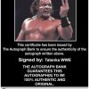 Tatanka authentic signed WWE wrestling 8x10 photo W/Cert Autographed 25 Certificate of Authenticity from The Autograph Bank