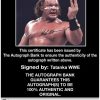 Tatanka authentic signed WWE wrestling 8x10 photo W/Cert Autographed 30 Certificate of Authenticity from The Autograph Bank