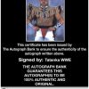 Tatanka authentic signed WWE wrestling 8x10 photo W/Cert Autographed 35 Certificate of Authenticity from The Autograph Bank