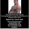 Tatanka authentic signed WWE wrestling 8x10 photo W/Cert Autographed 39 Certificate of Authenticity from The Autograph Bank