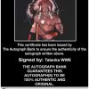 Tatanka authentic signed WWE wrestling 8x10 photo W/Cert Autographed 49 Certificate of Authenticity from The Autograph Bank