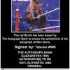 Tatanka authentic signed WWE wrestling 8x10 photo W/Cert Autographed 50 Certificate of Authenticity from The Autograph Bank