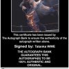 Tatanka authentic signed WWE wrestling 8x10 photo W/Cert Autographed 54 Certificate of Authenticity from The Autograph Bank