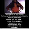 Tazz Taz authentic signed WWE wrestling 8x10 photo W/Cert Autographed 02 Certificate of Authenticity from The Autograph Bank