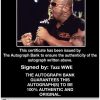Tazz Taz authentic signed WWE wrestling 8x10 photo W/Cert Autographed 03 Certificate of Authenticity from The Autograph Bank
